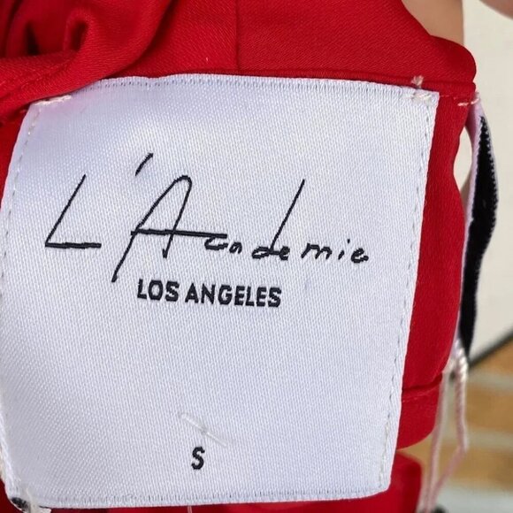 L'Academie The Ruffle Boho Blouse Cabernet small - Picture 10 of 10